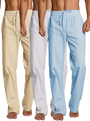 Men's Drawstring Cotton Loose Waistband Pants