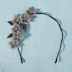 Retro Flower Head Hoop Wide Brim Headband