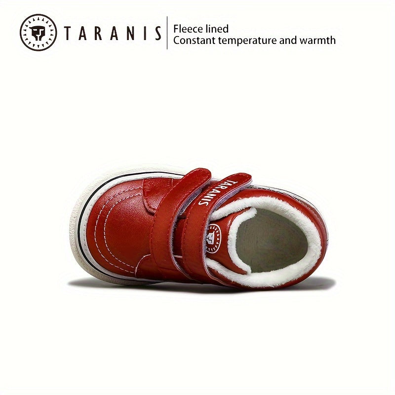 Baby Boys Non Slip Sneakers for Indoor Outdoor Walking, Winter Comfort