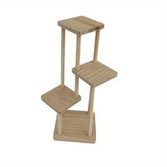 3 Tier Wooden Display Stand for Dollhouse Furniture