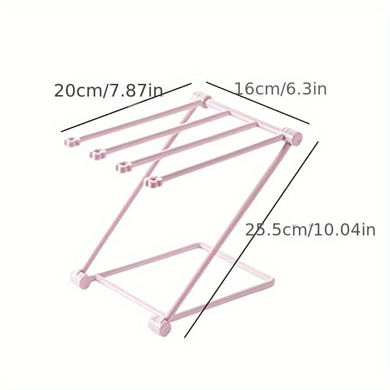 Foldable Plastic Towel Rack Kitchen Shelf Storage Sink Rag Rack