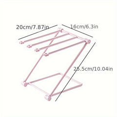 Foldable Plastic Towel Rack Kitchen Shelf Storage Sink Rag Rack