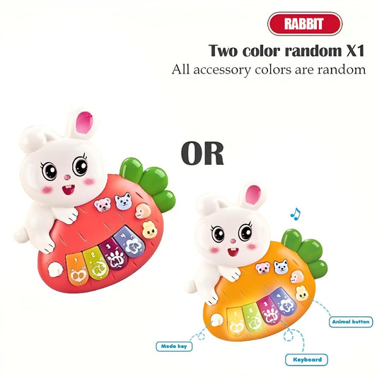 Interactive Finger Piano with Lights Cartoon Animal