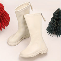 Girl's Plush Lining Knee High Boots Non Slip Shoes