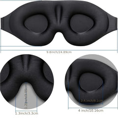 3D Soft Eye Mask for Men Women with Adjustable Band