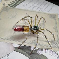 Steampunk DIY Metal Puzzle Small Spider Model Kit