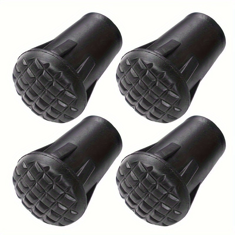 Rubber Feet Trekking Pole Tips Replacement Protectors for Hiking Walking Sticks