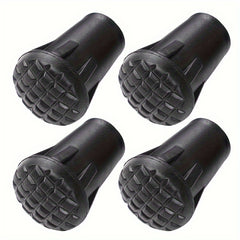 Rubber Feet Trekking Pole Tips Replacement Protectors for Hiking Walking Sticks