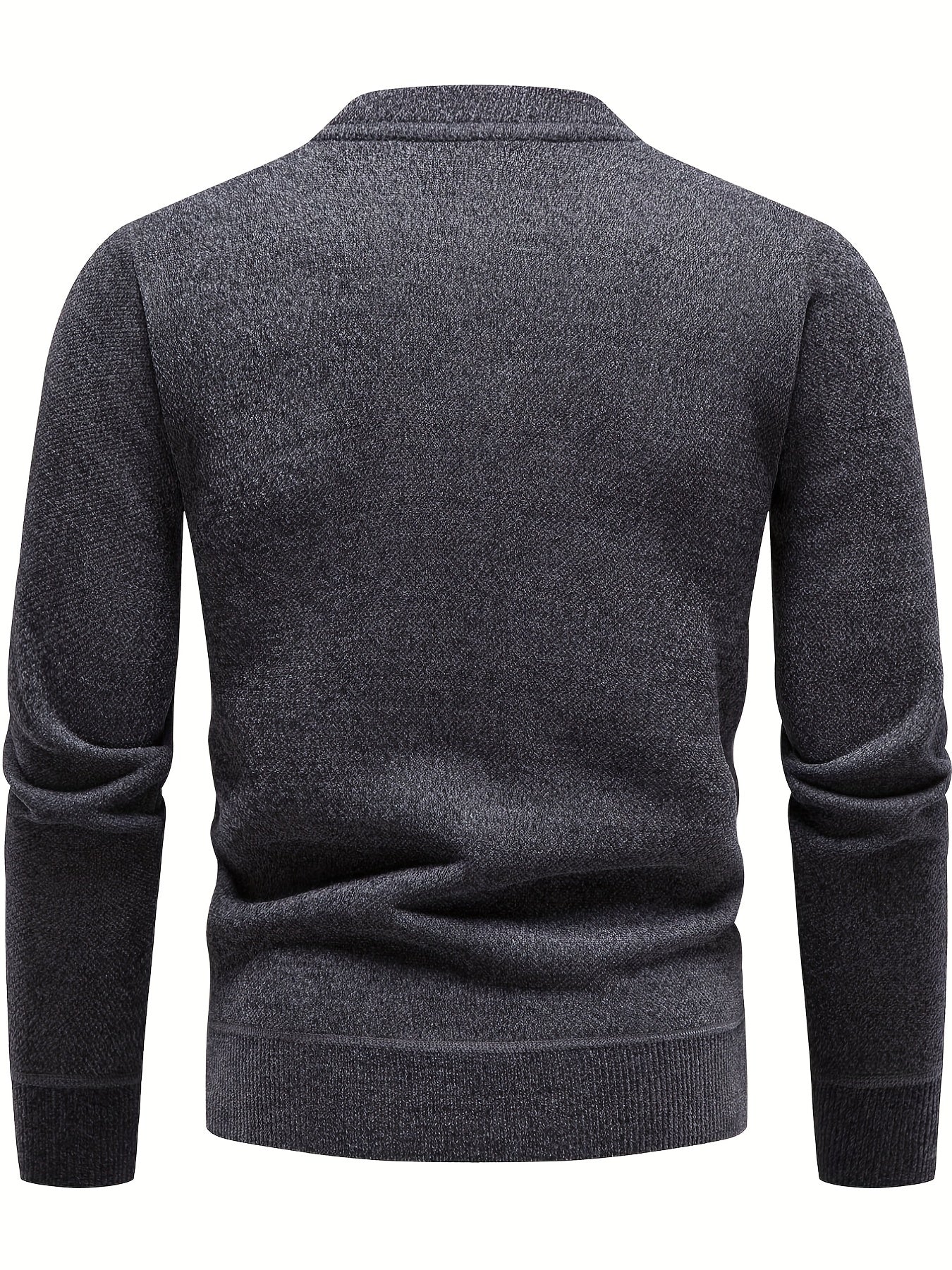 Men's Solid Sweater Pullover Jumper for Spring Fall