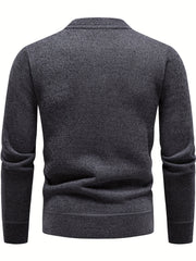 Men's Solid Sweater Pullover Jumper for Spring Fall