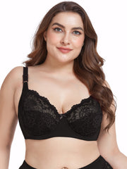 2 Pack Plus Size Lace Underwire Bra Set