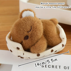 Animal Nest Plush Toy Soft Doll Cat Dog Bear Pig Rabbit Figurine Home Decor