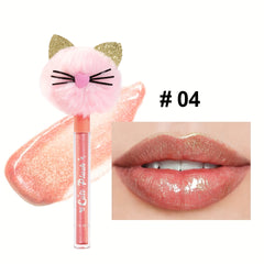 Cat Head Lip Gloss Moisturizing Lip Honey Waterproof Makeup