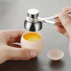 Stainless Steel Egg Cracker Topper Easy Egg Opener Remover Tool
