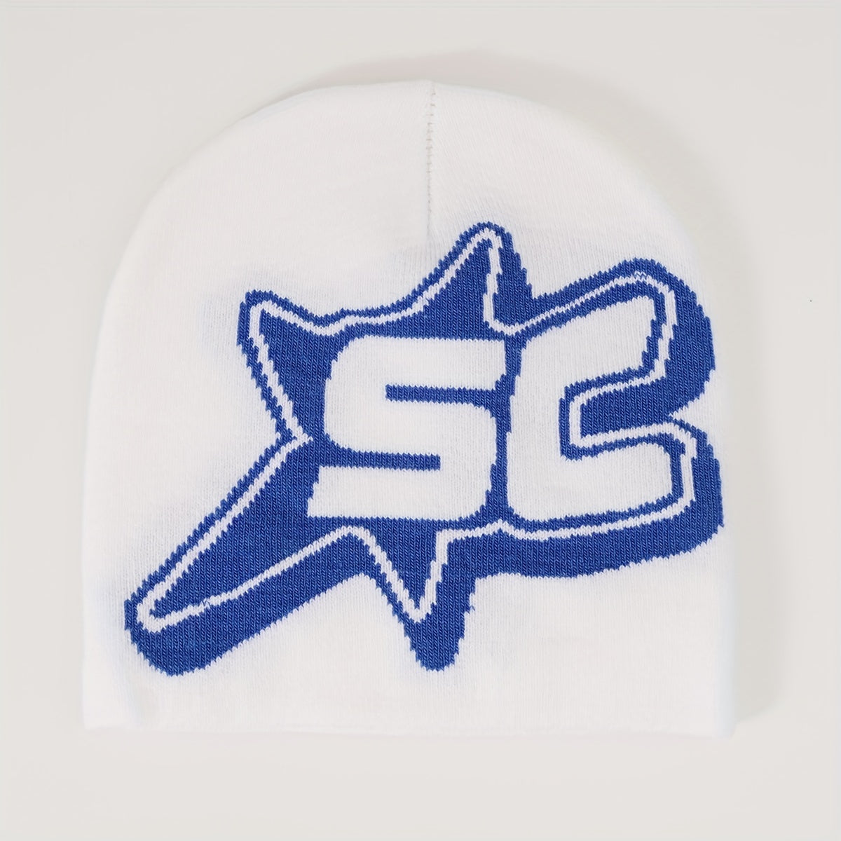 Candy Hip Hop Beanie Letter Jacquard Unisex Knit Hat Elastic Warm Skull Cap