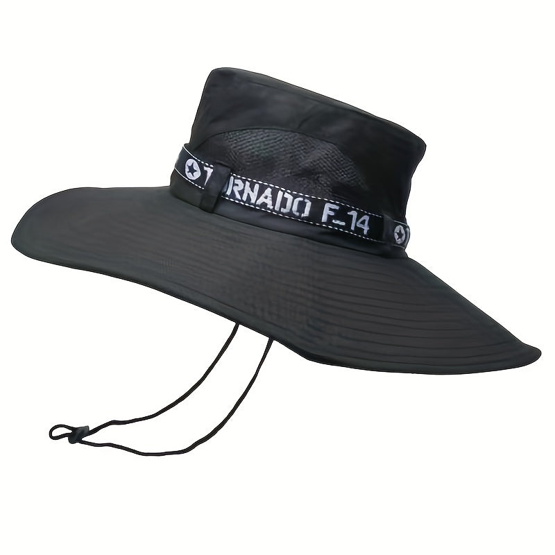 Foldable Men's Hat Fishing Hat Outdoor Sunscreen Hat Summer Anti UV Sun Hat