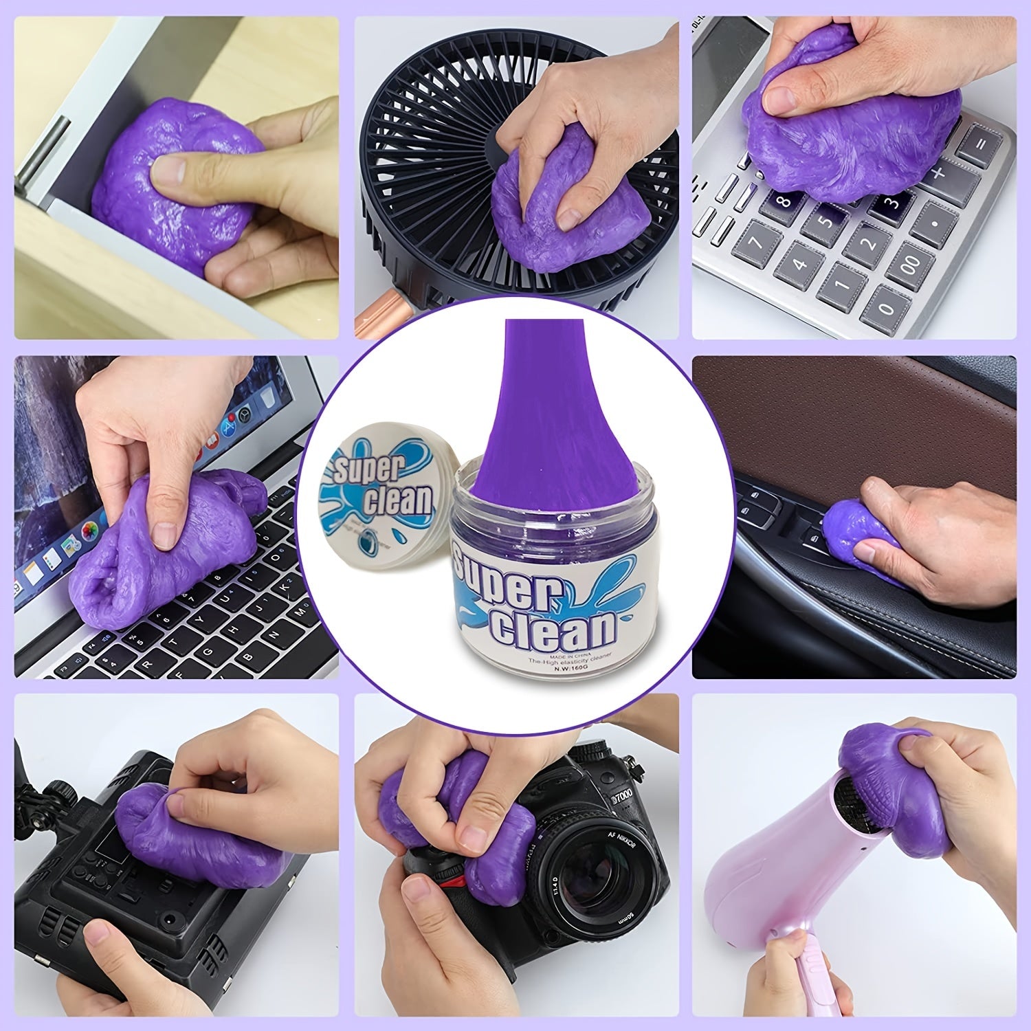 Car Cleaning Gel Kit - Universal Detailing Automotive Dust Remover