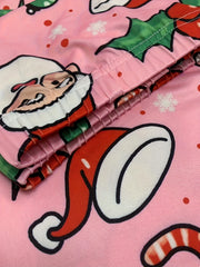 Christmas Leggings Women's Santa & Gift Print High Stretch Leggings