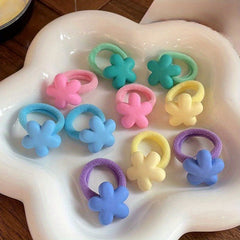 10pcs Cartoon Baby Hair Rings High Elastic Thumb Rope for Girls