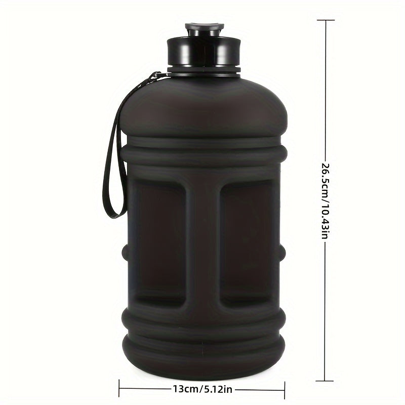 Portable 2.2L Matte Plastic Water Bottle Leakproof Outdoor Fitness Sports