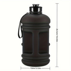 Portable 2.2L Matte Plastic Water Bottle Leakproof Outdoor Fitness Sports