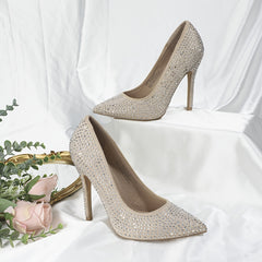 Women's Rhinestone High Heeled Pumps