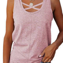 Loose Fit Crew Neck Tank Top