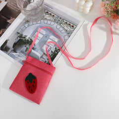 Fruit Crossbody Bag Small Coin Purse Zipper Key Bag Girls Birthday