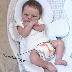 18in Soft Cloth Body Reborn Baby Doll Girl Princess Toy for Kids Dress Up