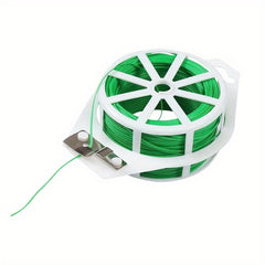 100m Green Multifunctional Twist Ties for Gardening & Office Organization