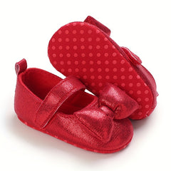 Cute Glitter Bow Sandals for Baby Girls