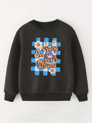 Spooky & Plaid Ghost Crew Neck Top