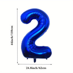 42 Inch Navy Number Balloons 0-9 Large Royal Mylar Foil Helium Dark Number Ballo
