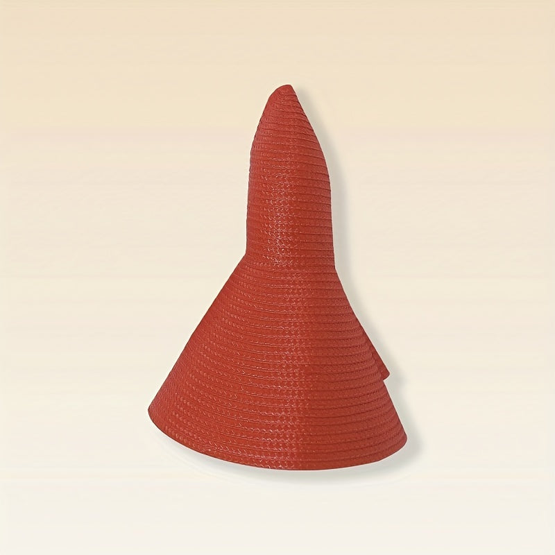 Red Oversized Floppy Sun Hat Wide Brim Sunshade Travel Beach Hat