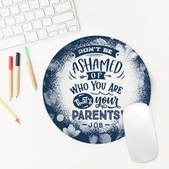 Round Mouse Pad Non Slip Rubber Base Small Size 7.87 X 7.87 X 0.1inch