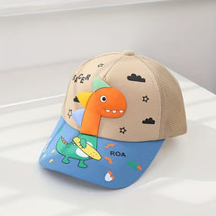 Kids Dinosaur Baseball Cap Mesh Sun Screen Sport Hat Outdoor Hiking Beach