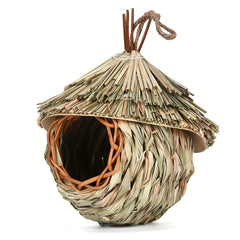 Straw Woven Bird Nest Garden Decor Outdoor Hanging