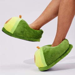 Avocado Decor Slippers Closed Toe Slip On Warm Home Shoes