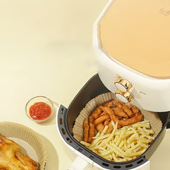 50pcs Air Fryer Disposable Non-Stick Round Paper Liners