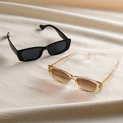Y2K Rectangle Sunglasses Punk Anti Glare Glasses UV400