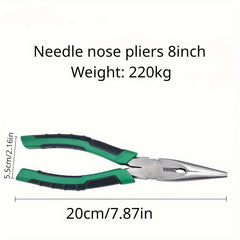 1pc Fishing Crimping Pliers Wire Pliers Diagonal Nose Pliers Needle Nose Pliers