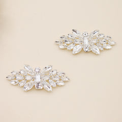 Rhinestone Shoe Clips DIY Floral Shoe Buckle Wedding Party