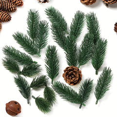 50pcs Artificial Pine Needles for DIY Wreaths Christmas Decorations