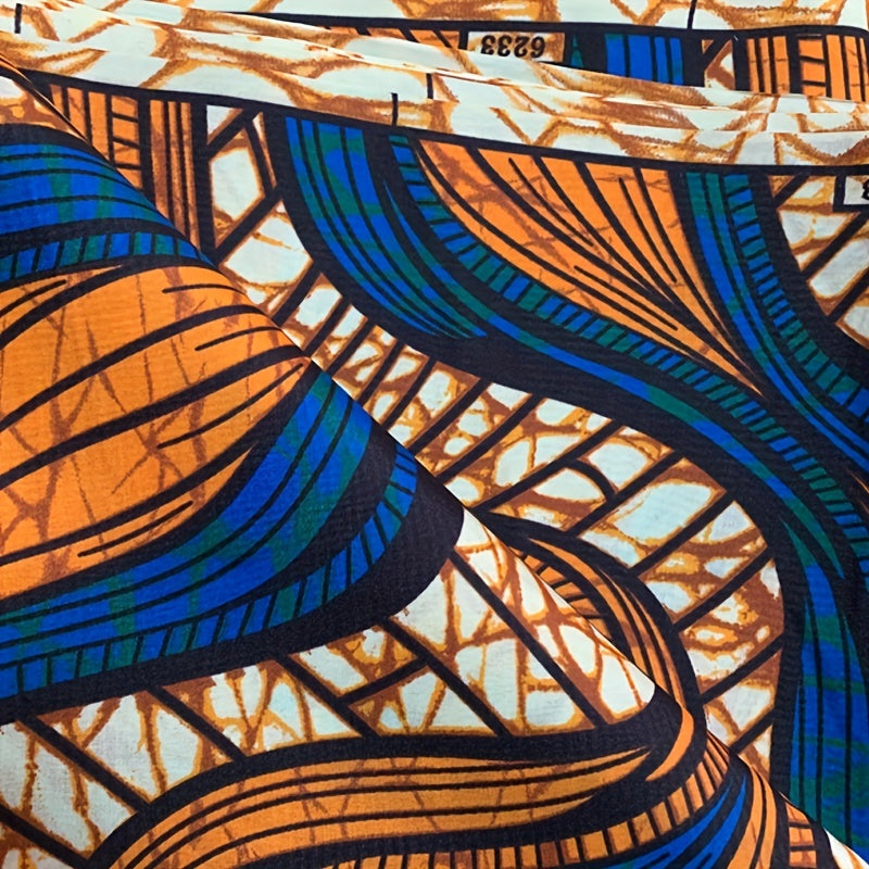 6yard 548 RealWax Ankara Fabric Background Africa Polyester Print