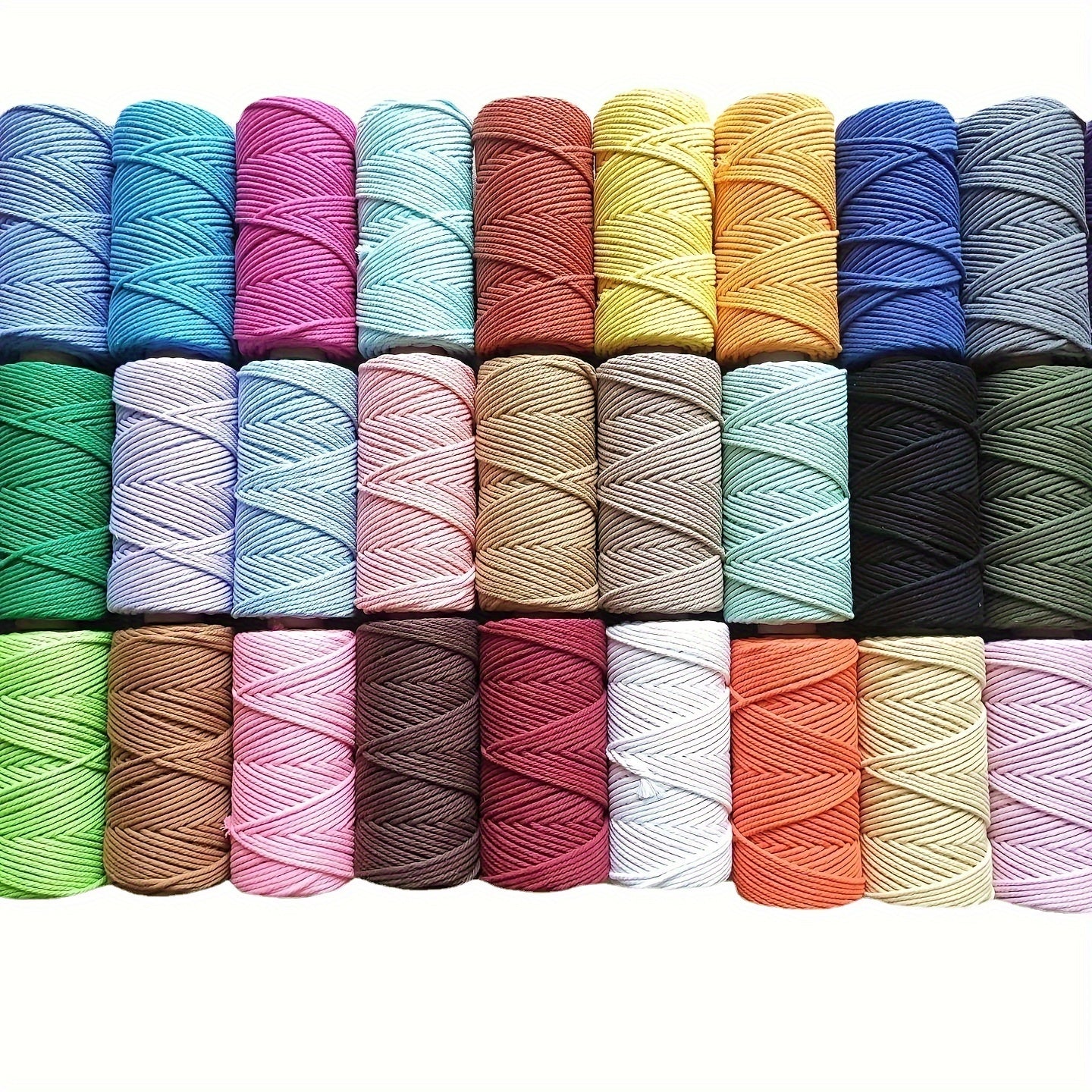 Colorful Cotton Rope Ornament DIY Accessory 3mm 100m Long