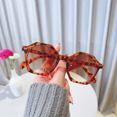 Large Round Sunglasses Gradient UV Protection Eyewear