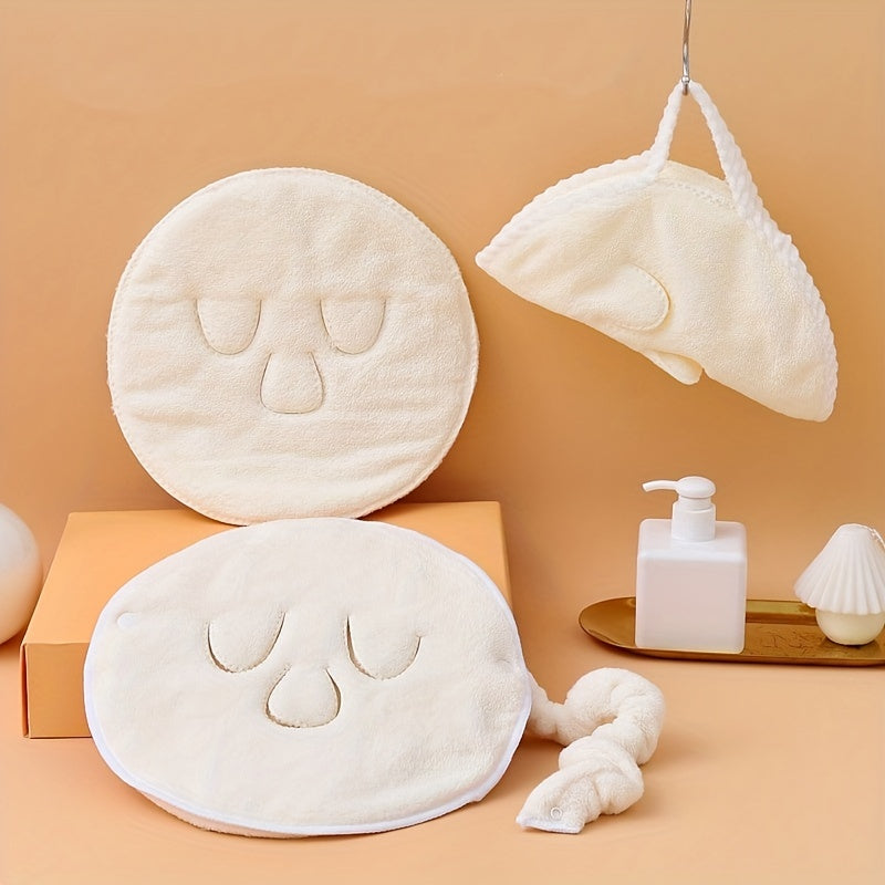 Hot Compress Face Towel Masks Reusable Facial Steamer Towel with 3 Holes