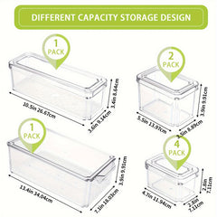 8pcs Mini Refrigerator Storage Boxes Set