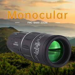 HD Monocular Telescope Lightweight Portable Adult Outdoor BAK4 Prism