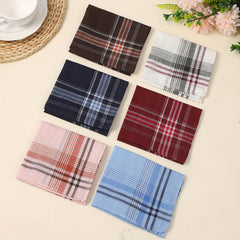 Personalized Name Handkerchiefs Striped Soft Classic Pocket Square Towels